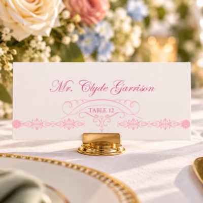 Flat Place Card